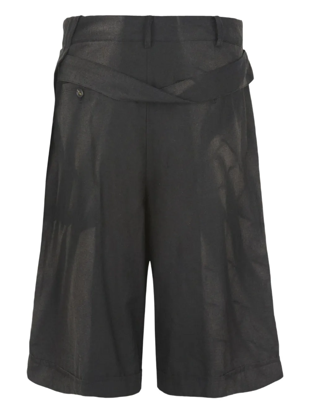 JiyongKim layered shorts - Zwart