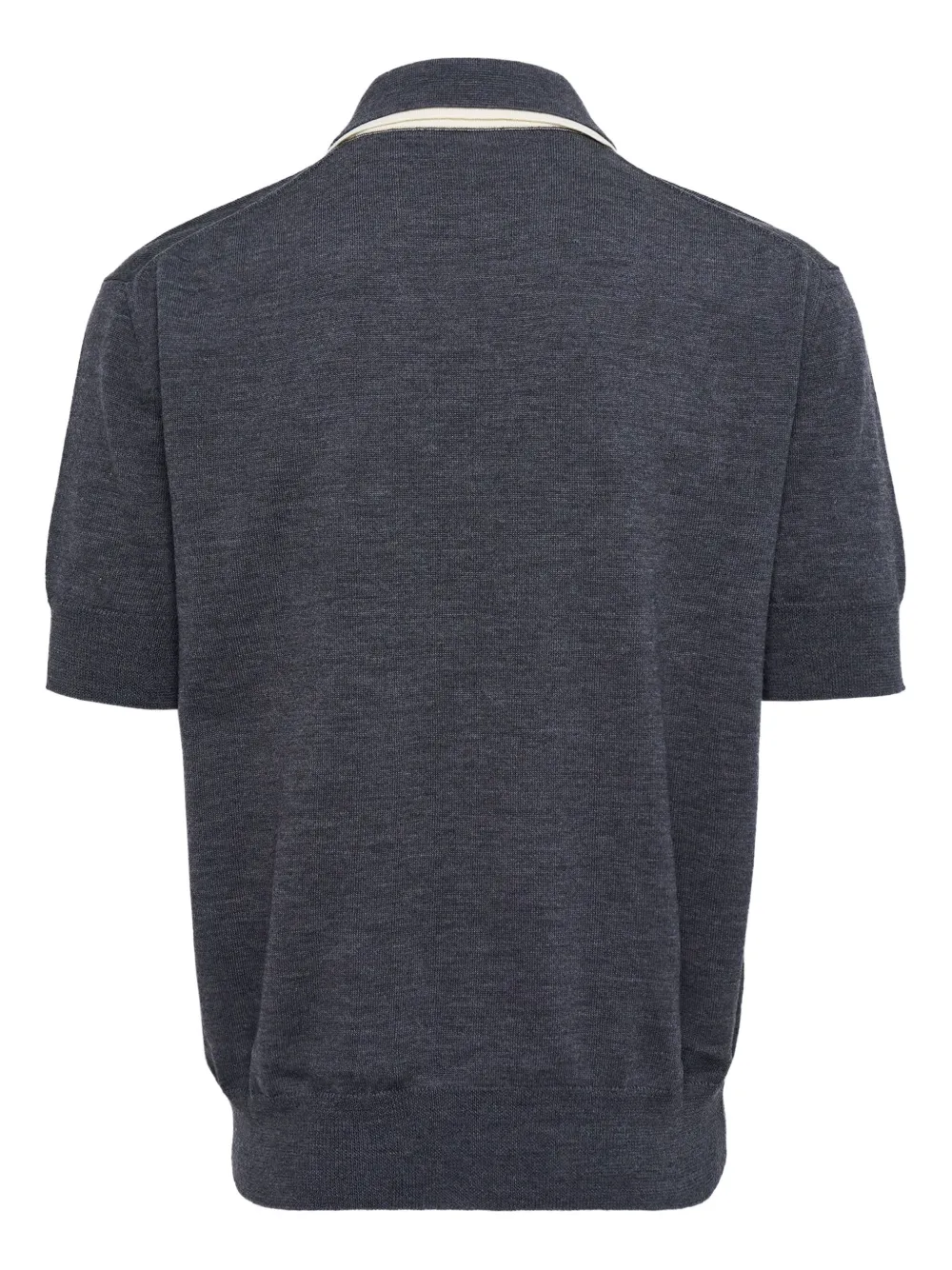 Jil Sander Poloshirt met rits - Grijs