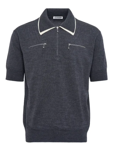 Jil Sander zip polo shirt