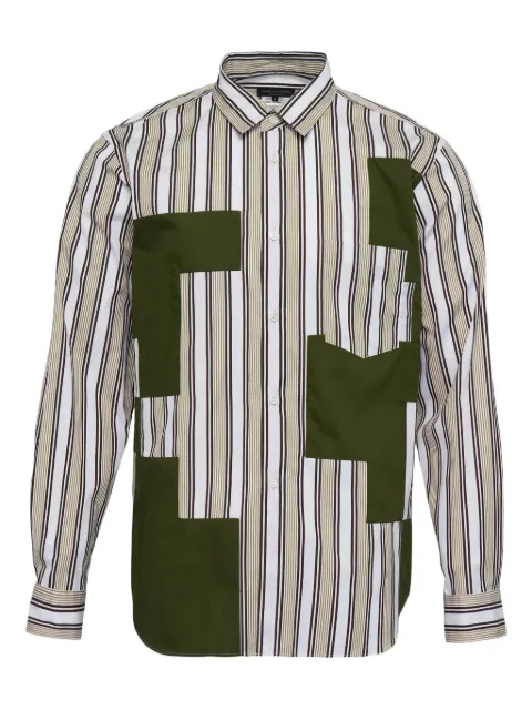 Comme des Garçons Homme Plus camisa con diseño patchwork