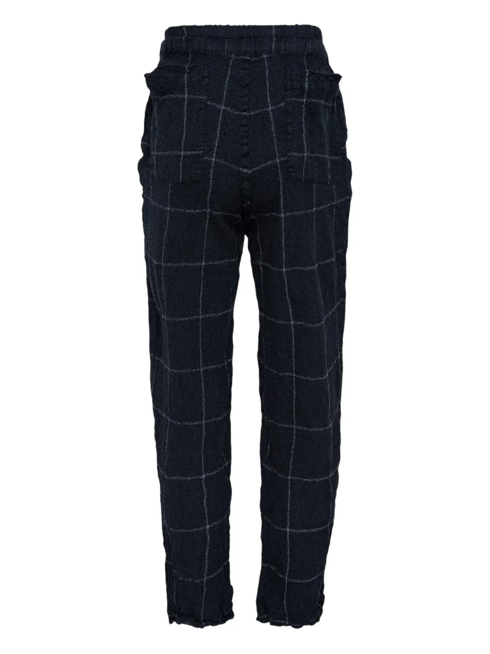 コムデギャルソン　ウール　チェックパンツ コムデギャルソン パンツ ウール ブラック チェック S