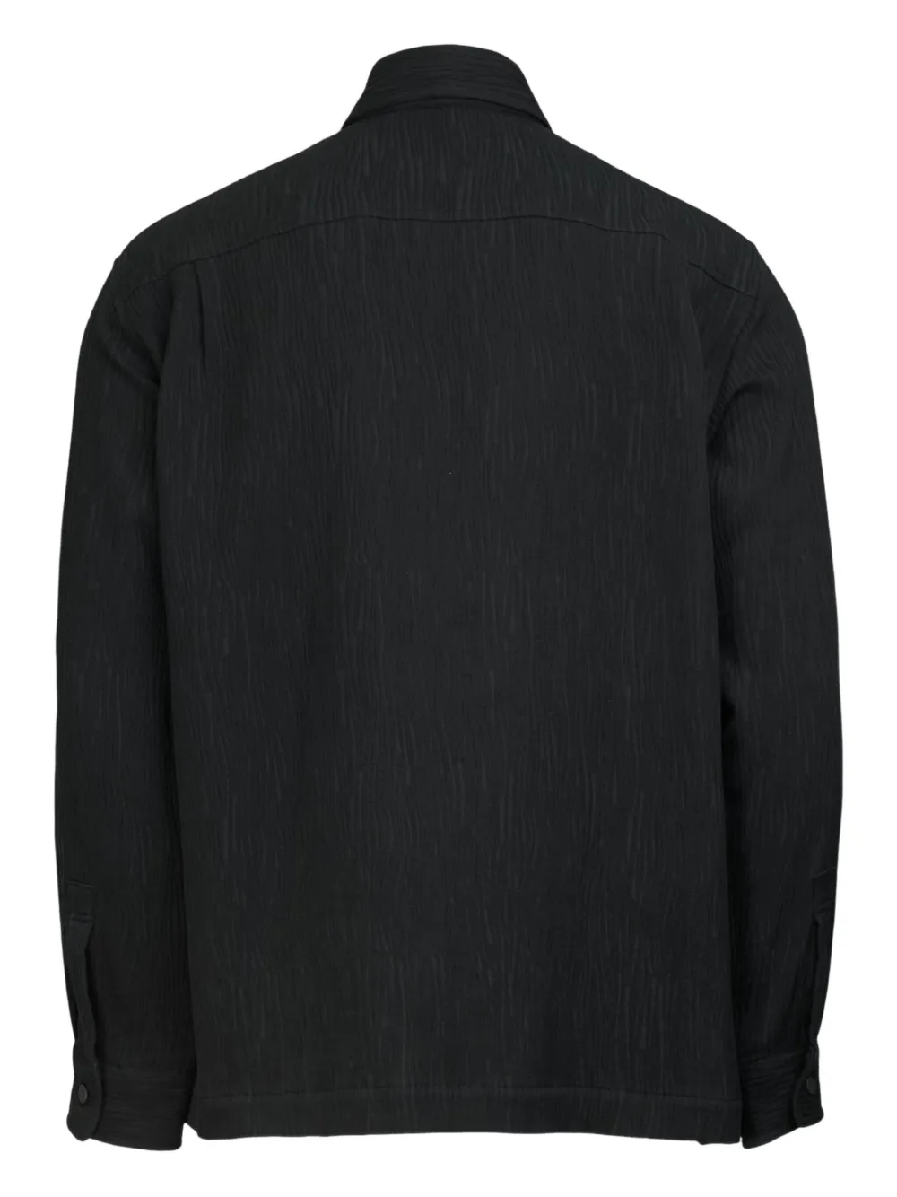 Taakk flap-pocket crepe shirt - Zwart