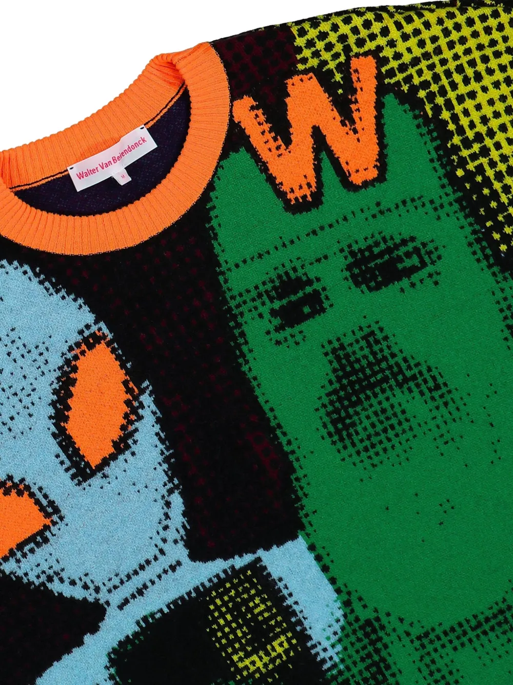 Walter Van Beirendonck "we Come In Peace" Jumper In Multi