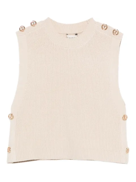 TWINSET Kids button-embellished sleeveless top