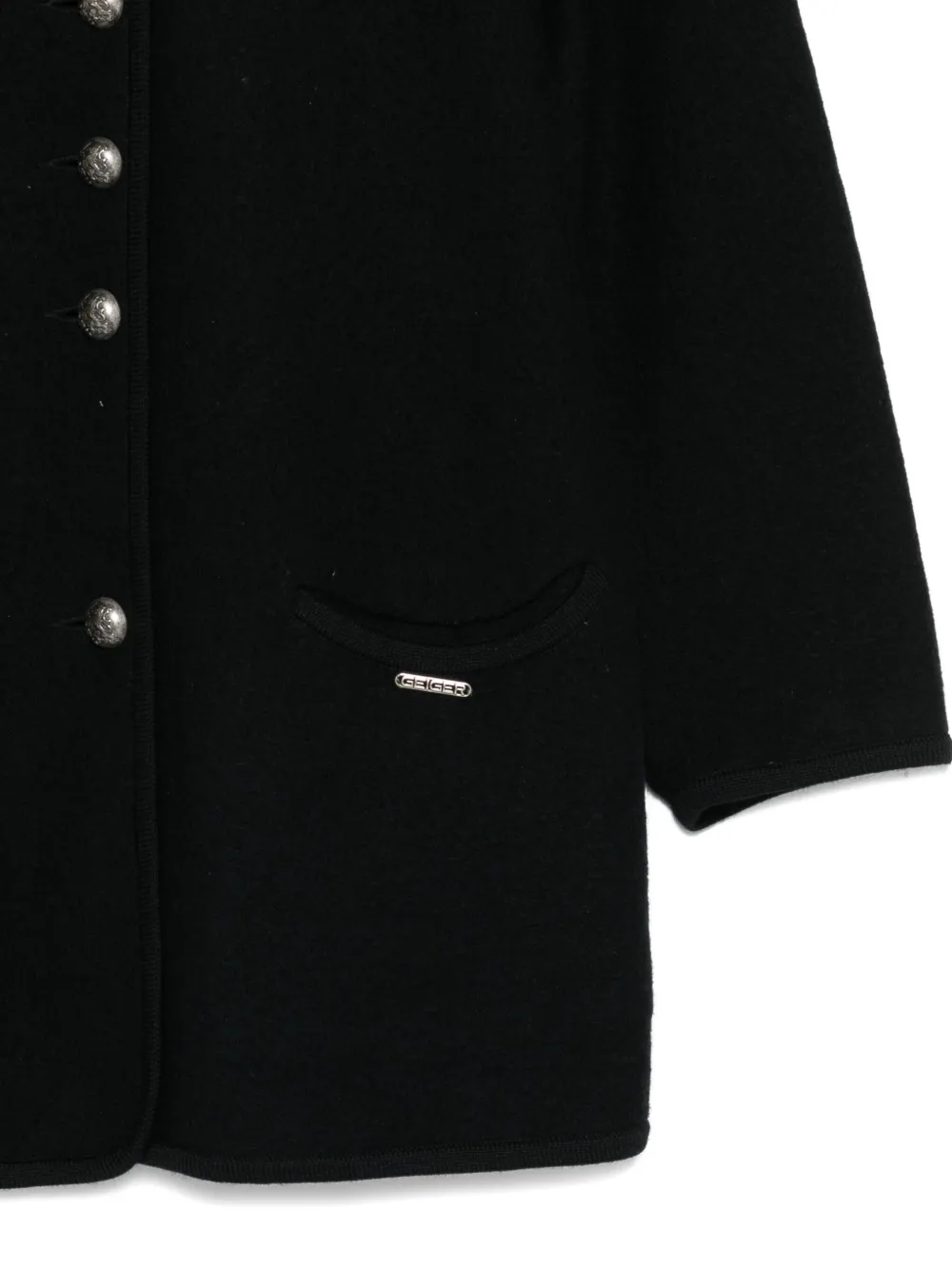 Pre-owned A.n.g.e.l.o. Vintage Cult 1990 Virgin Wool Jacket In Black