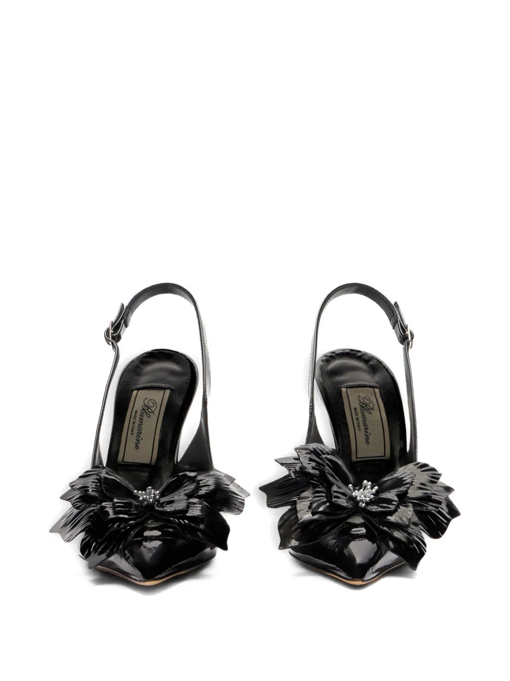 Blumarine bow-embellished slingback pumps Black