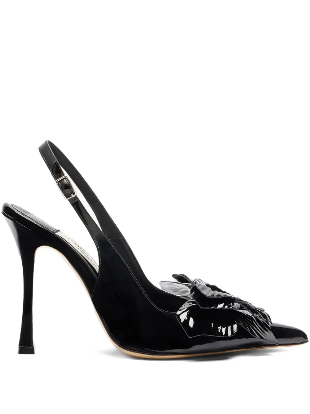 Blumarine bow-embellished slingback pumps Black