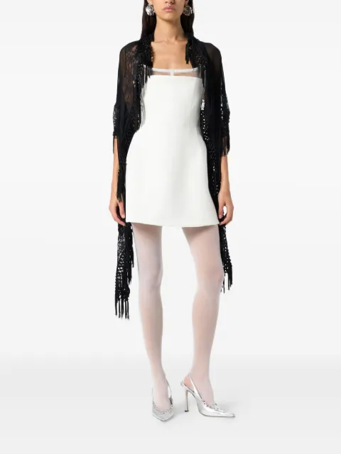Blumarine lace fringe scarf
