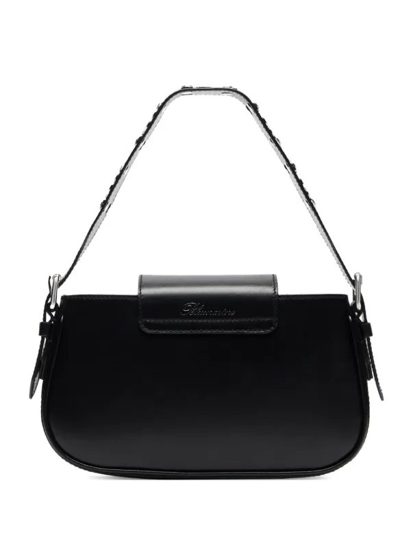 Sac à Main Blumarine En Cuir Bleu Marine - Occasion - Style Porté épaule