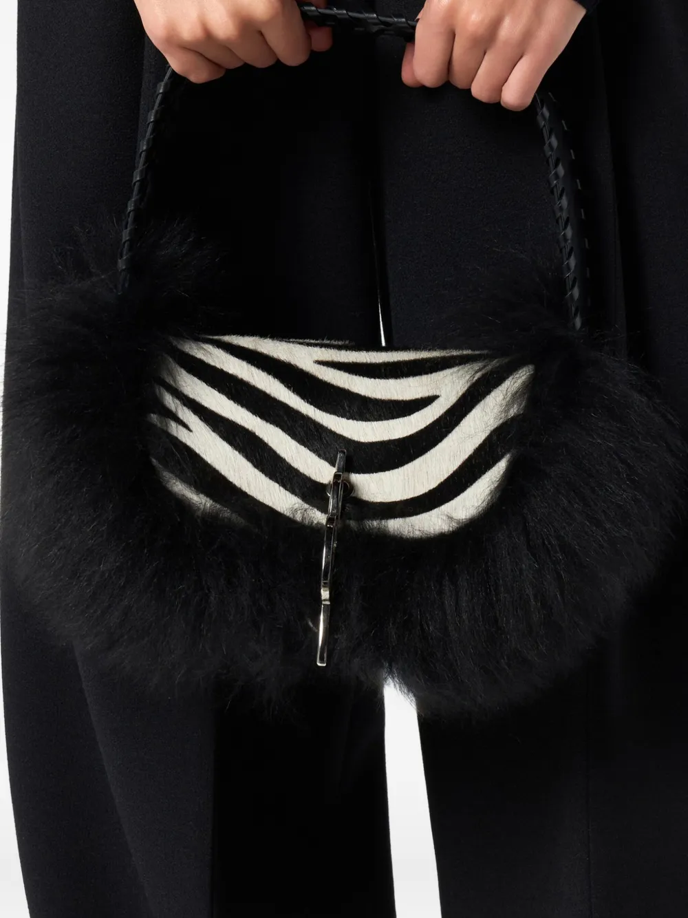 Blumarine mini zebra-print shoulder bag | Mini Bags | Image 2