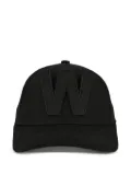 Walter Van Beirendonck W letter-appliqué cap - Black