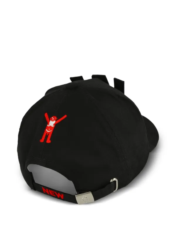 Walter Van Beirendonck W letter-appliqué Cap | Black | FARFETCH