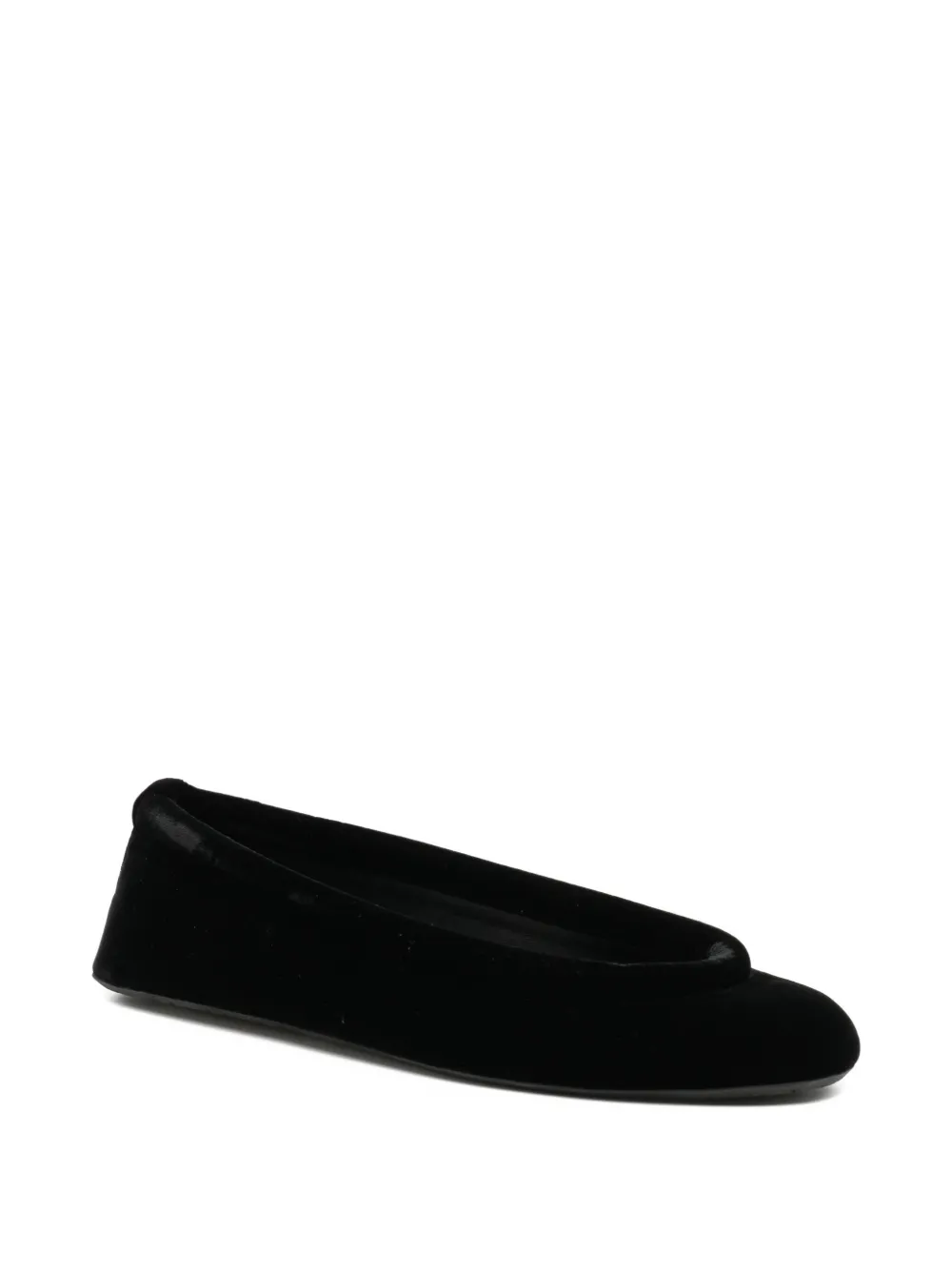 Alaïa حذاء باليه مخملي مسطح | Image 2