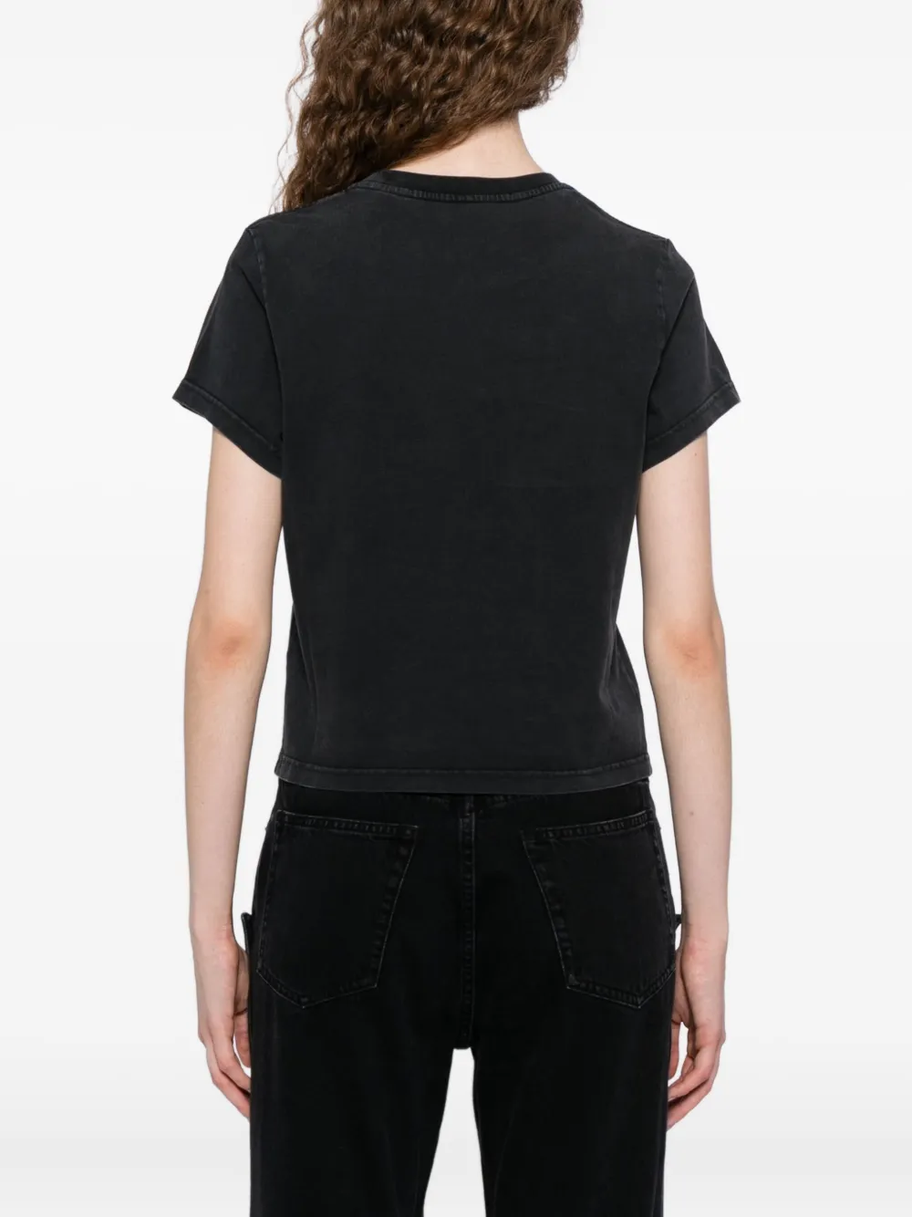 Alexander Wang Hotfix Star T-shirt In Gray