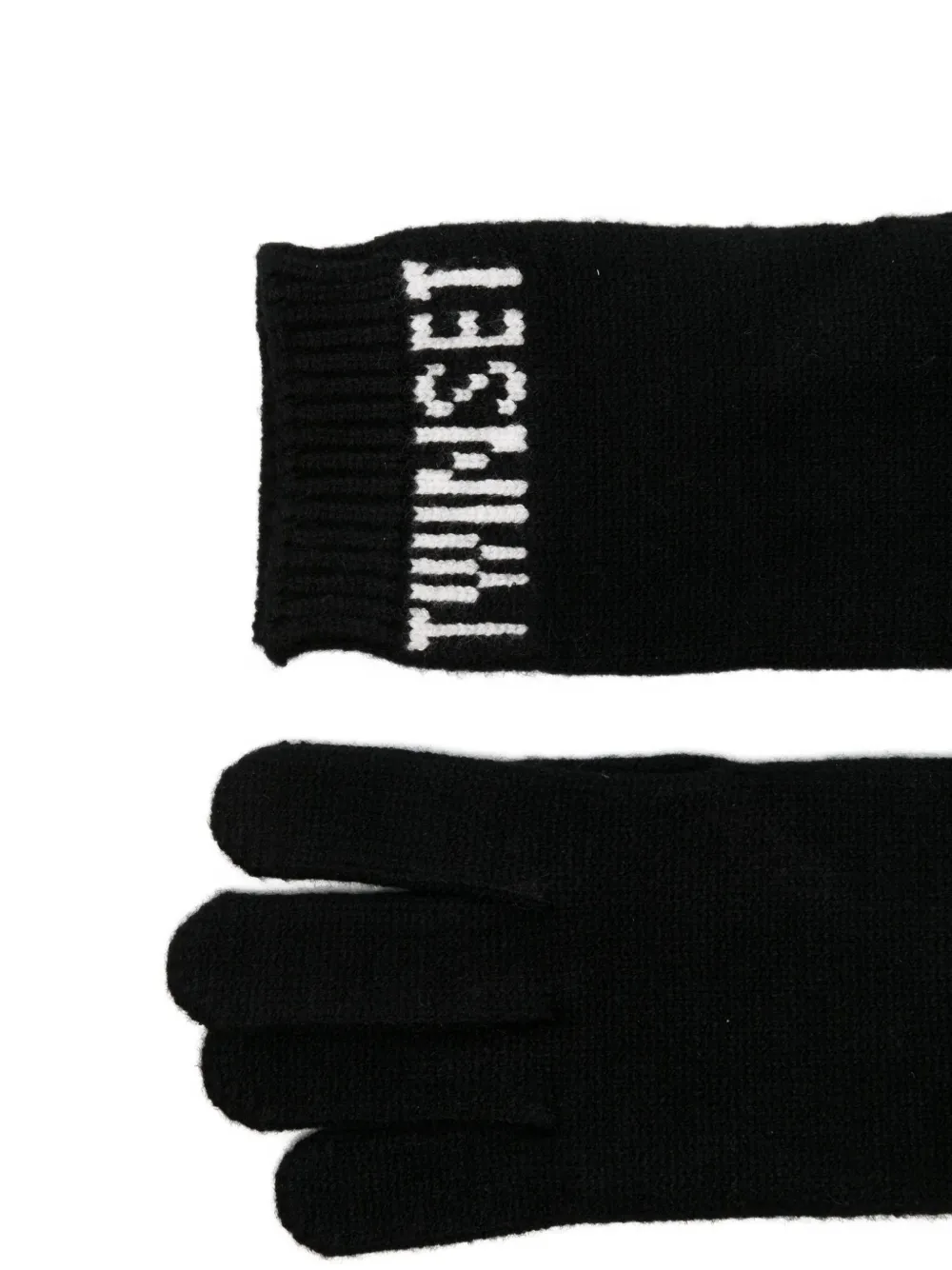 TWINSET Kids Handschoenen met logodetail Zwart