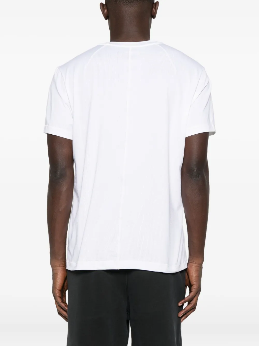 Calvin Klein Geribbeld T-shirt met logodetail Wit