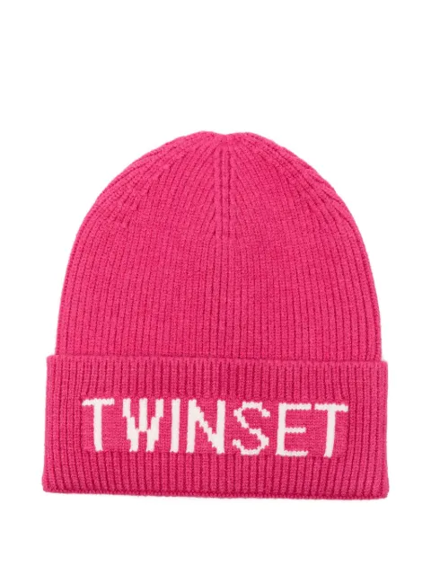 TWINSET Kids logo-detail beanie