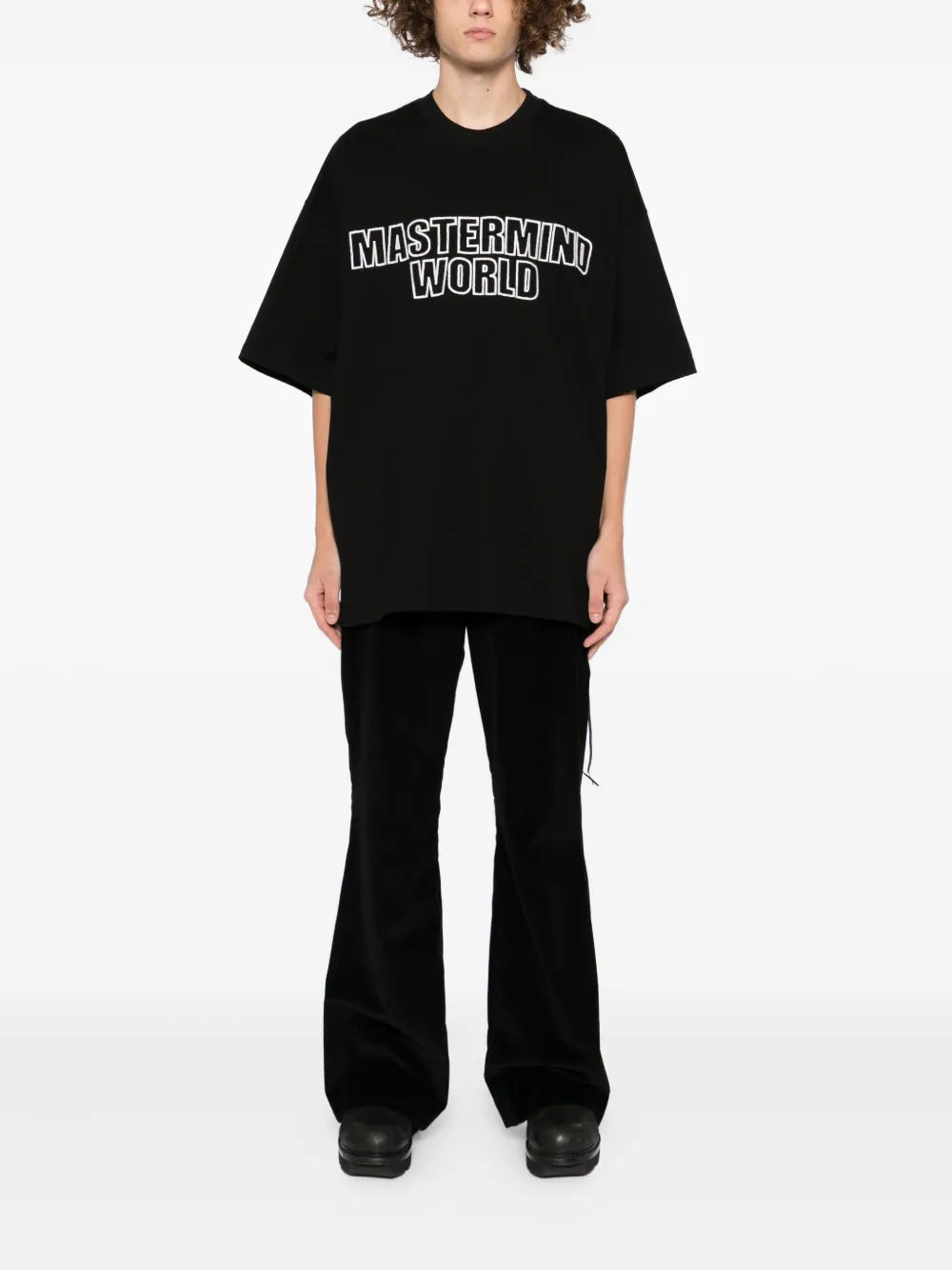 Mastermind World T-shirt met geborduurd logo - Zwart