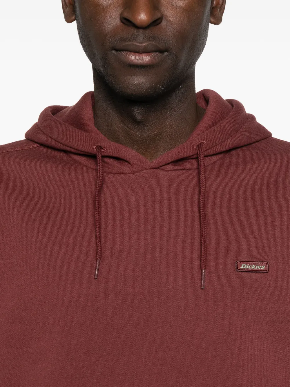 DICKIES Hoodie met logopatch Rood