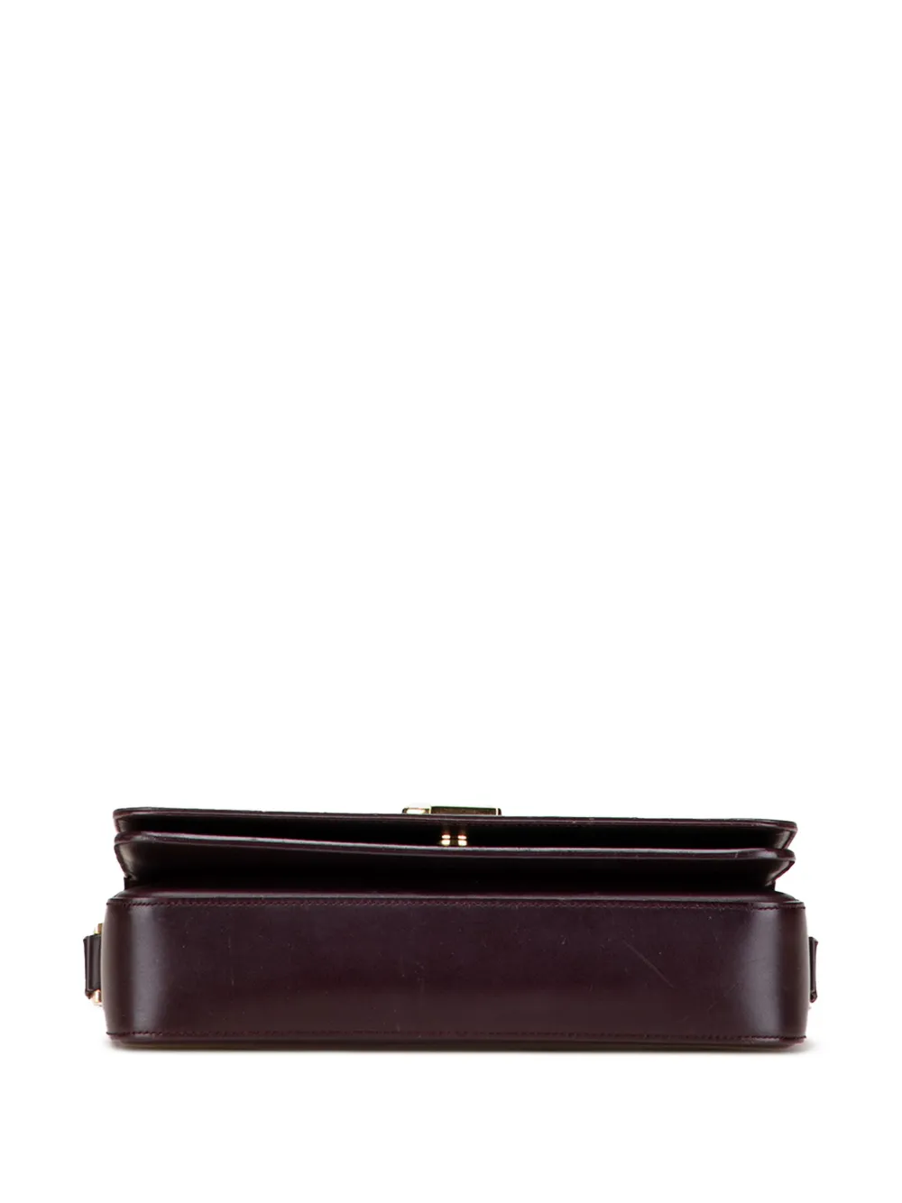 Pre-owned Saint Laurent 2014 Medium Leather Monogram Universite Bag Crossbody Bag In Red