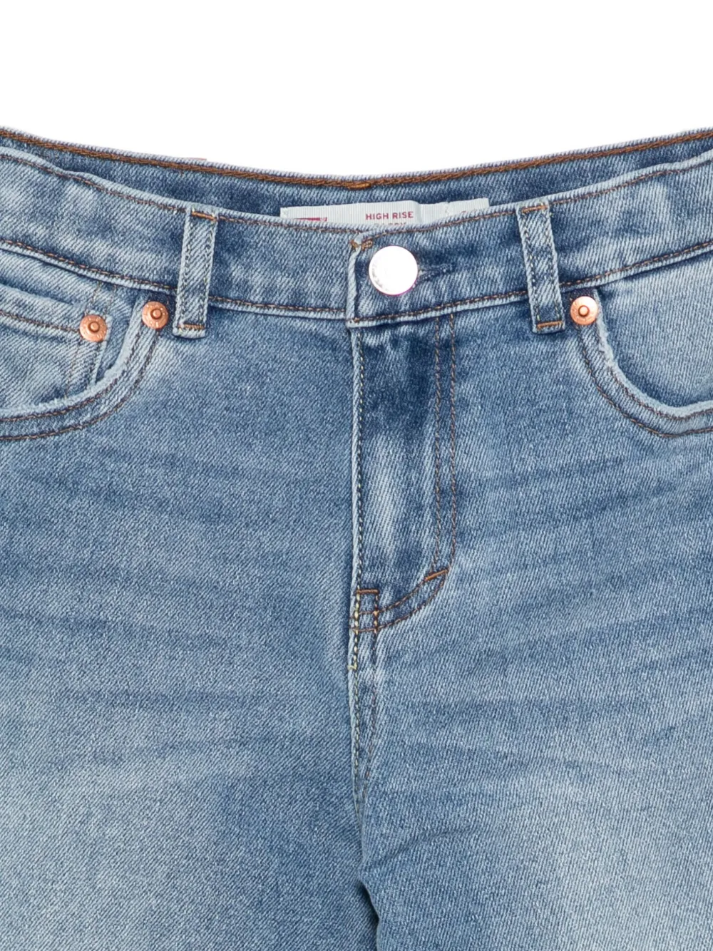 Levi's Kids Jeans met wijde pijpen en vijf zakken Blauw