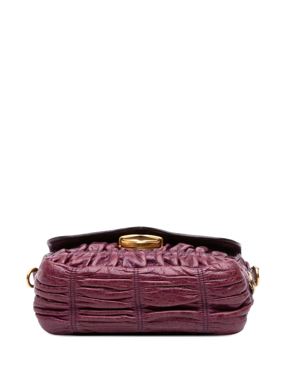 Pre-owned Prada 2000-2013 Mini Nappa Gaufre Satchel In Purple
