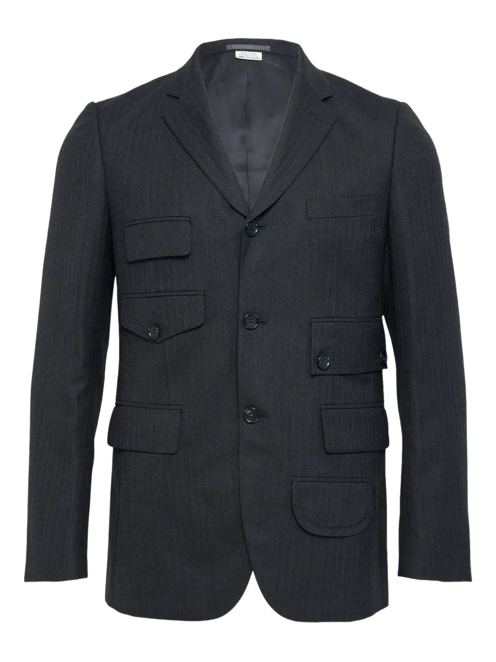 Comme des Garçons Homme Deux blazer con botones y bolsillos múltiples | gris | Image 1
