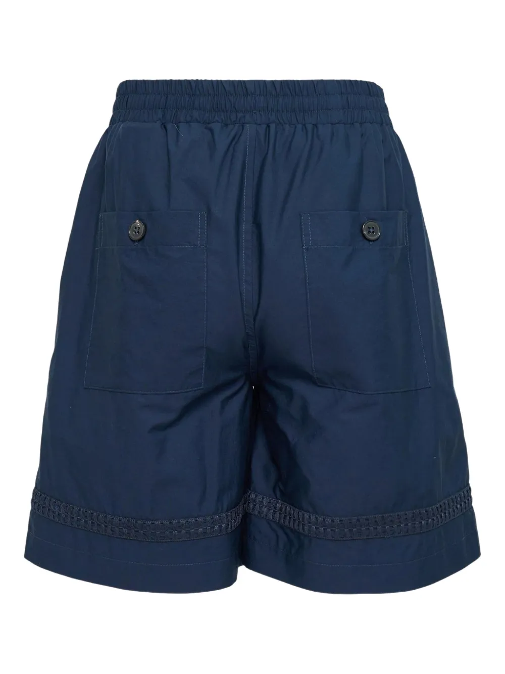 Diomene floral-embroidered shorts - Blauw