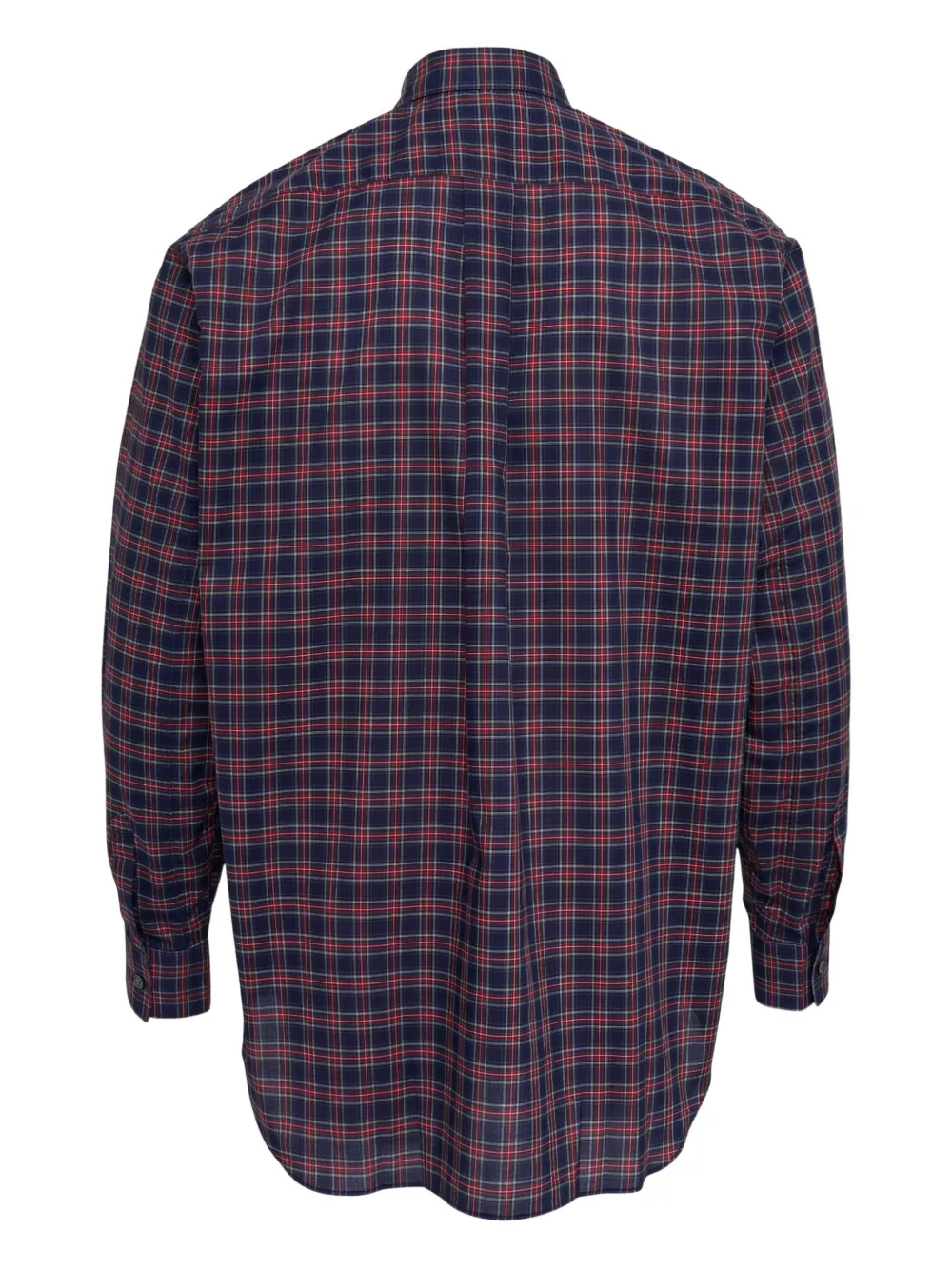 Comme Des Garçons Shirt plaid chest-pocket shirt - Blauw