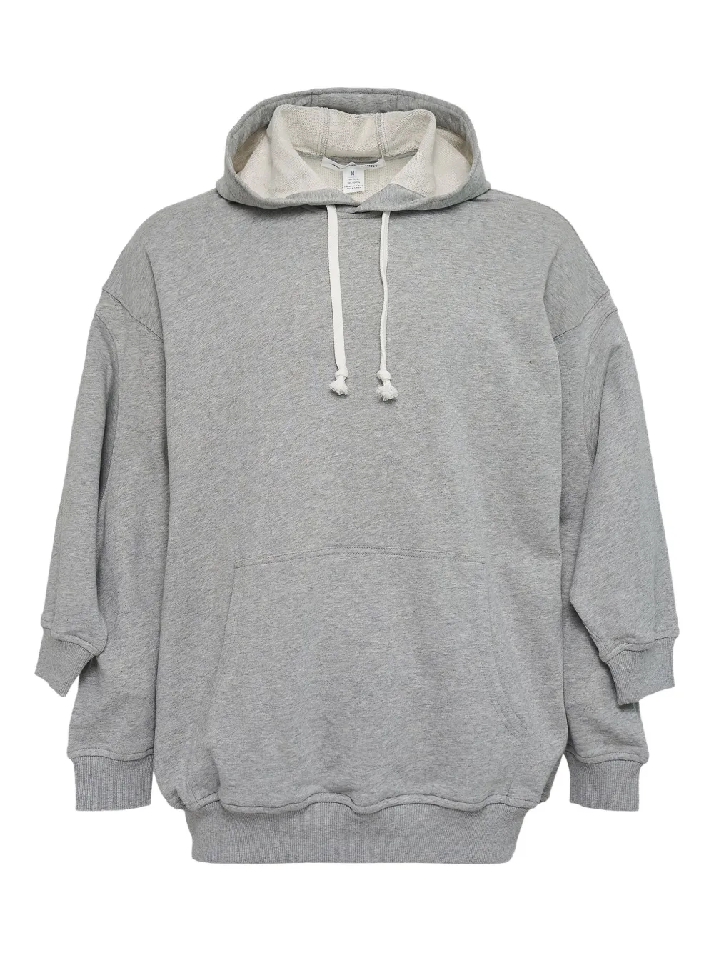 Comme Des Garçons Shirt mélange-effect layered hoodie – Grey