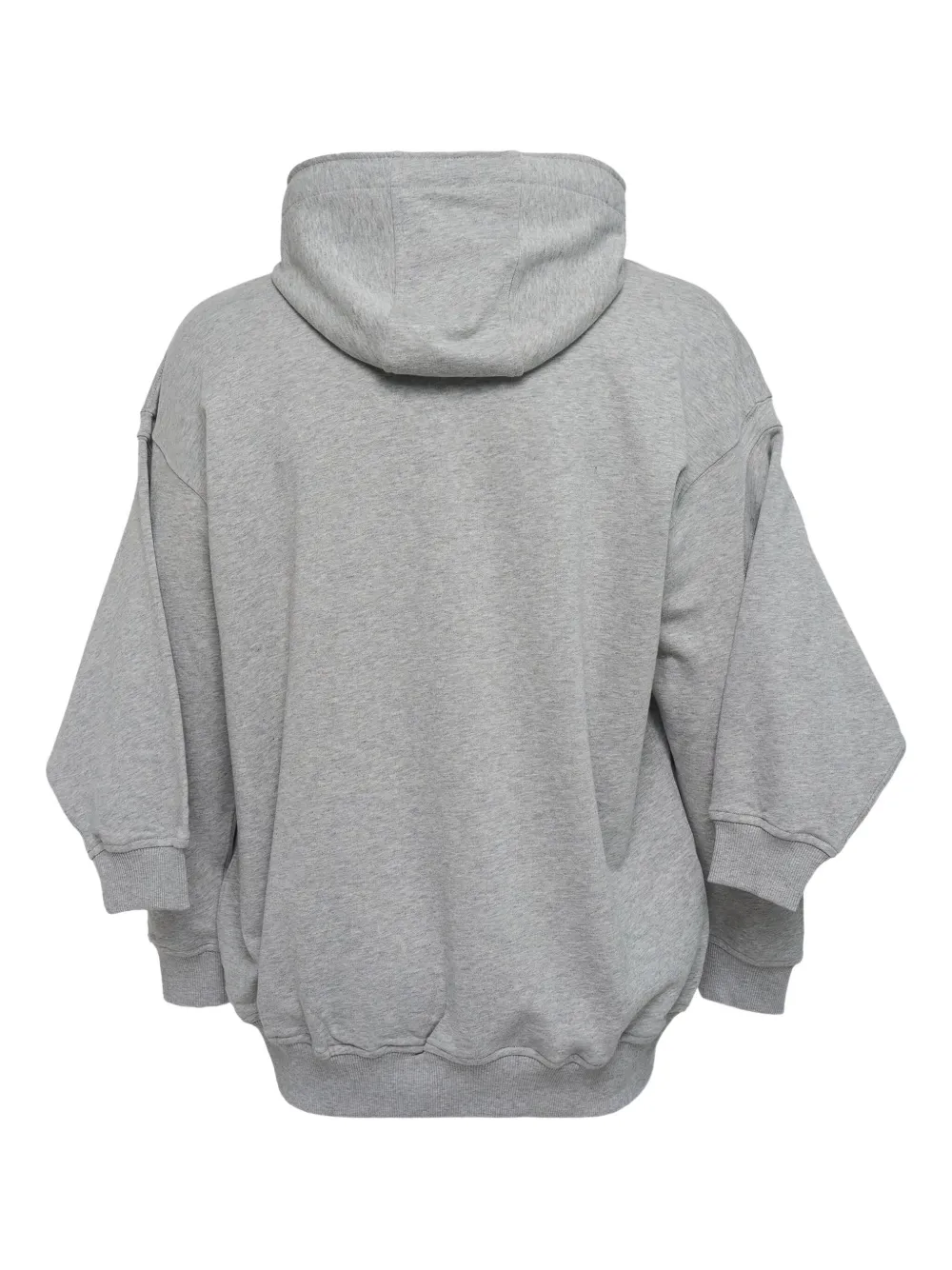 Comme Des Garçons Shirt Gelaagde hoodie met mélange-effect Grijs