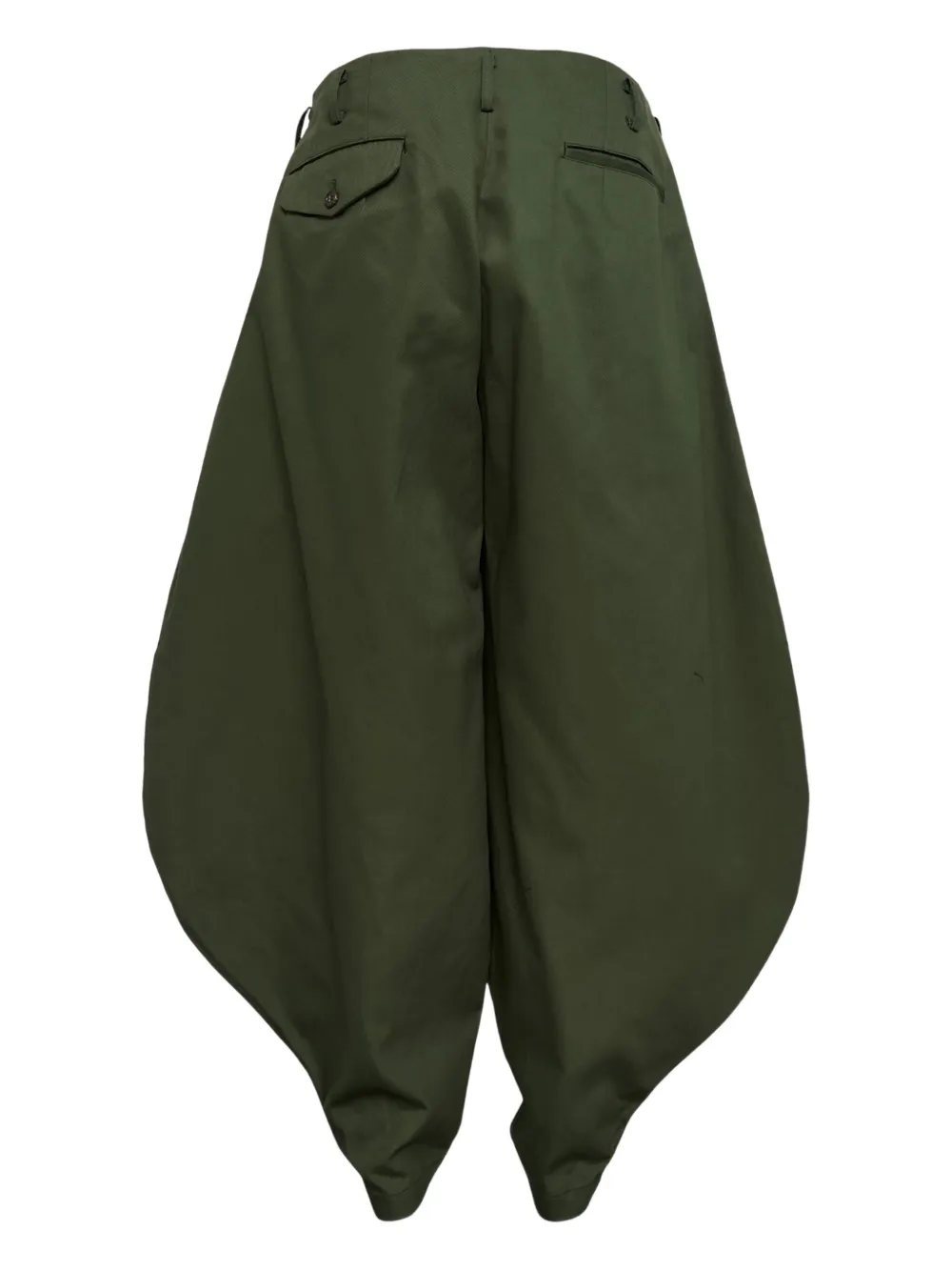 Comme des Garçons Homme Plus Broek met verlaagd kruis - Groen
