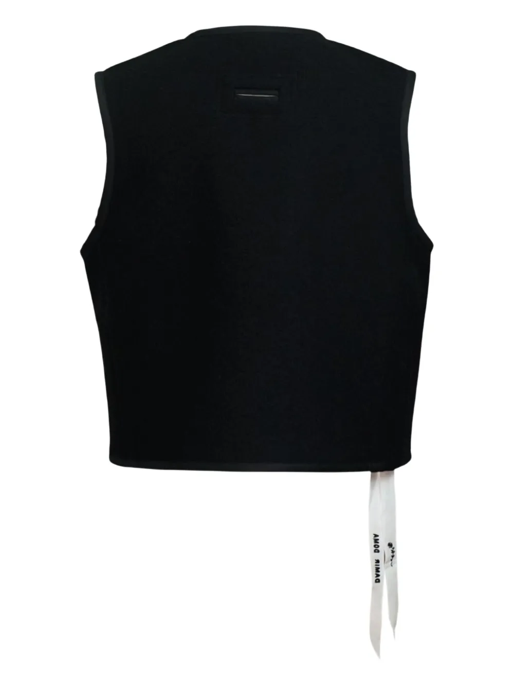 Diomene zip-fastening sleeveless top - Zwart