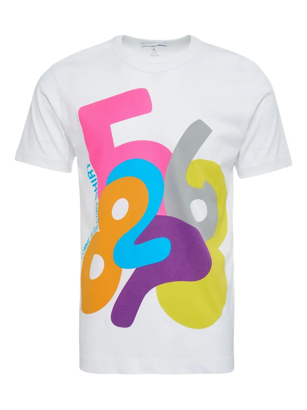 Comme Des Garçons Shirt number-print T-shirt - Bianco