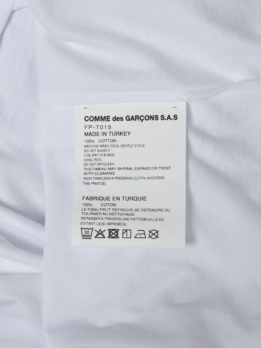 Comme Des Garçons Shirt T-shirt met dubbele mouwen Wit