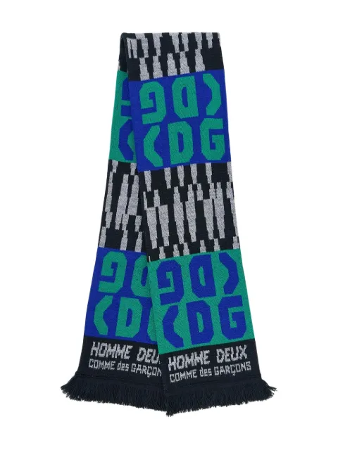 Comme des Garçons Homme Deux bufanda con logo CDG