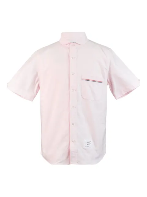 Thom Browne camisa manga corta con bolsillo de parche