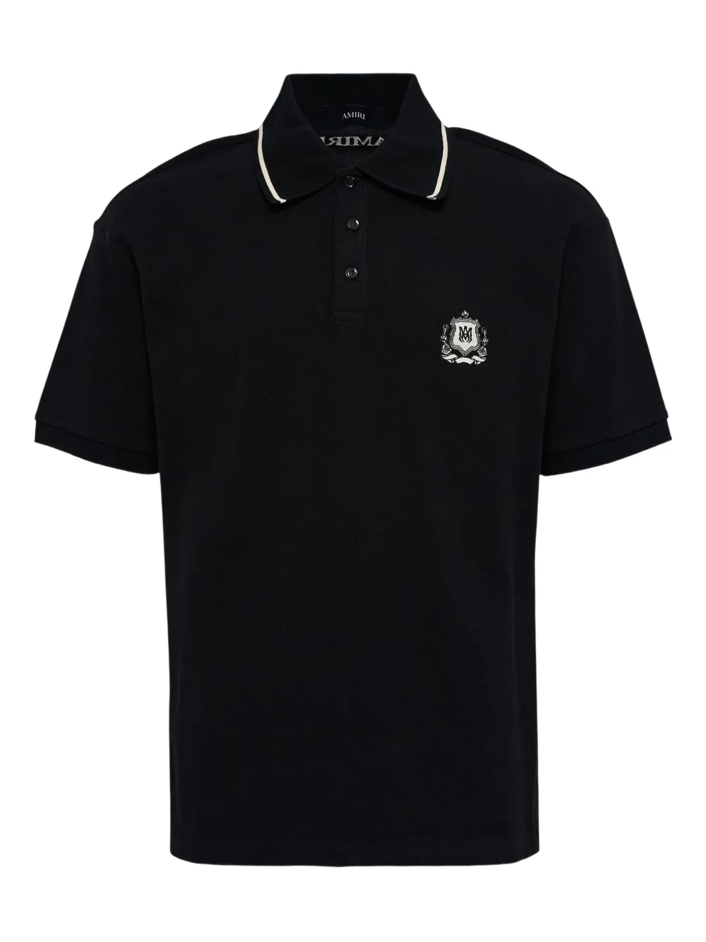 AMIRI playera tipo polo MA Crest | negro | Image 1