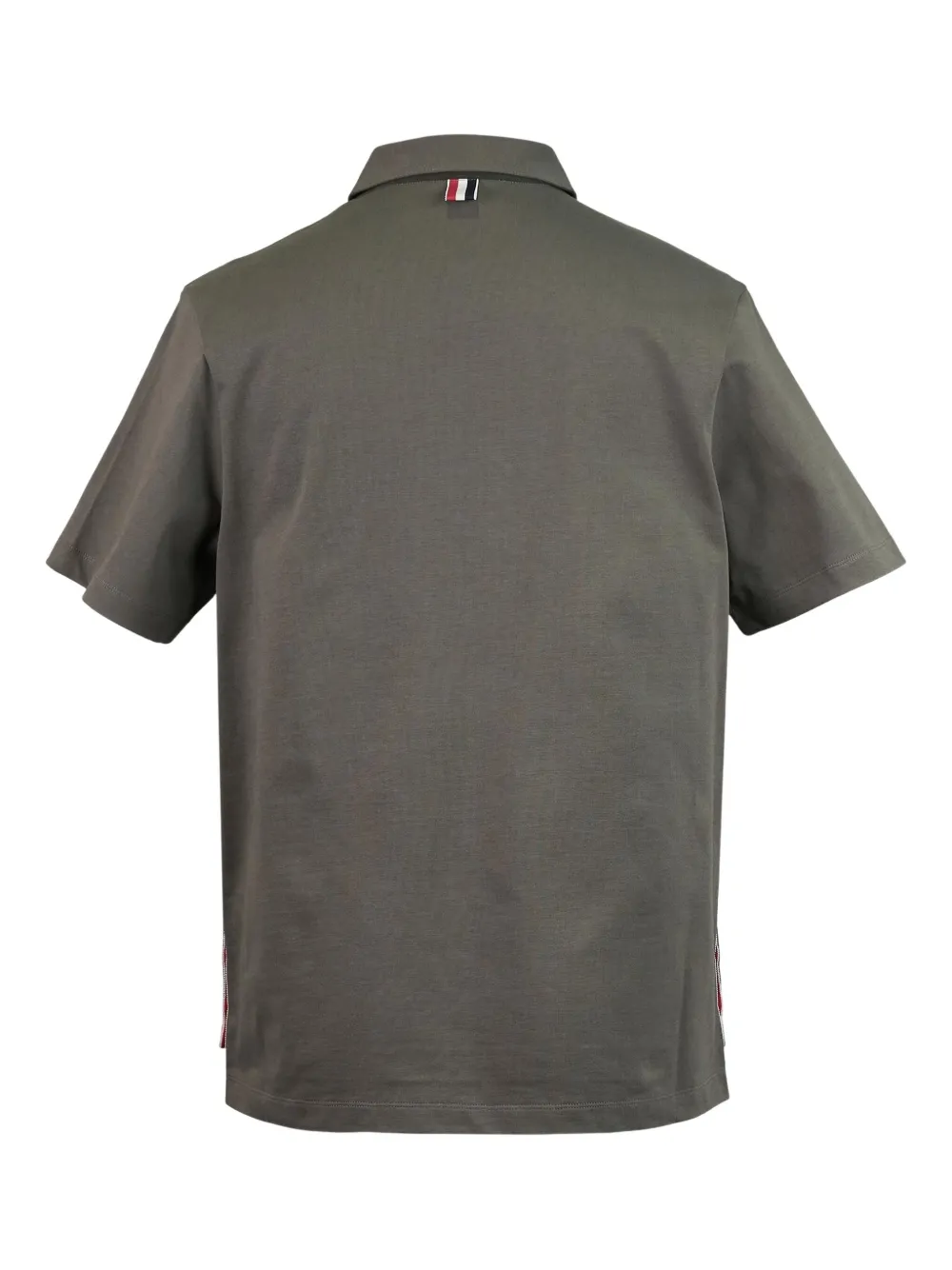 Thom Browne Poloshirt met RWB-streep detail - Groen