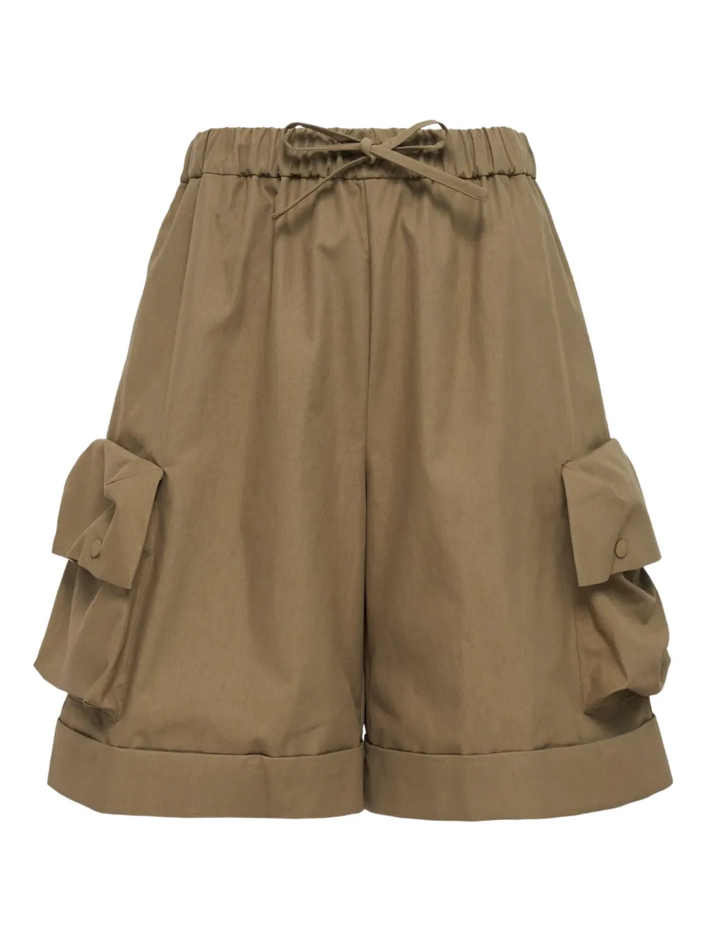 Simone Rocha flap-pocket drawstring shorts | Brown | Image 1