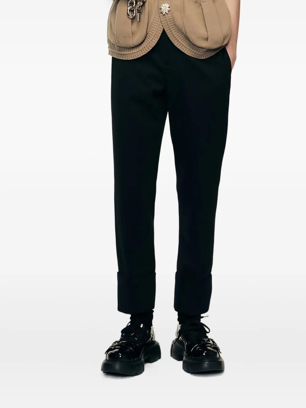 Simone Rocha cuffed trousers | Black | Image 1