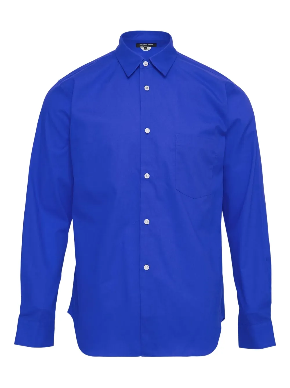 Comme des Garçons Homme Deux long-sleeved patch-pocket shirt – Blue