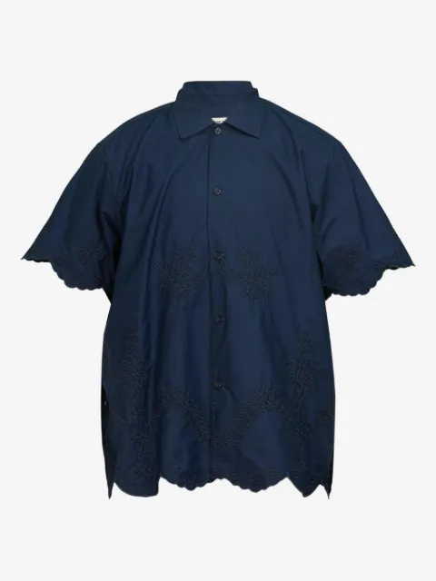 Diomene scalloped embroidered shirt