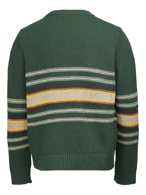 Craig Green Striped v-neck Sweater | Green | FARFETCH