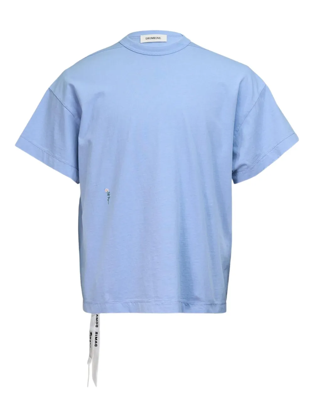 Diomene Flower-detail T-shirt In Blue