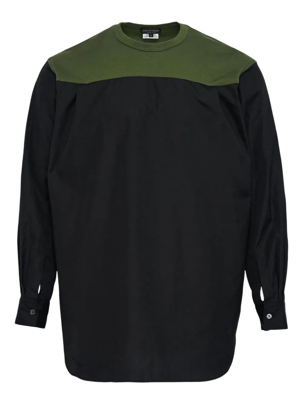 Comme des Garçons Homme Plus panelled shirt – Black