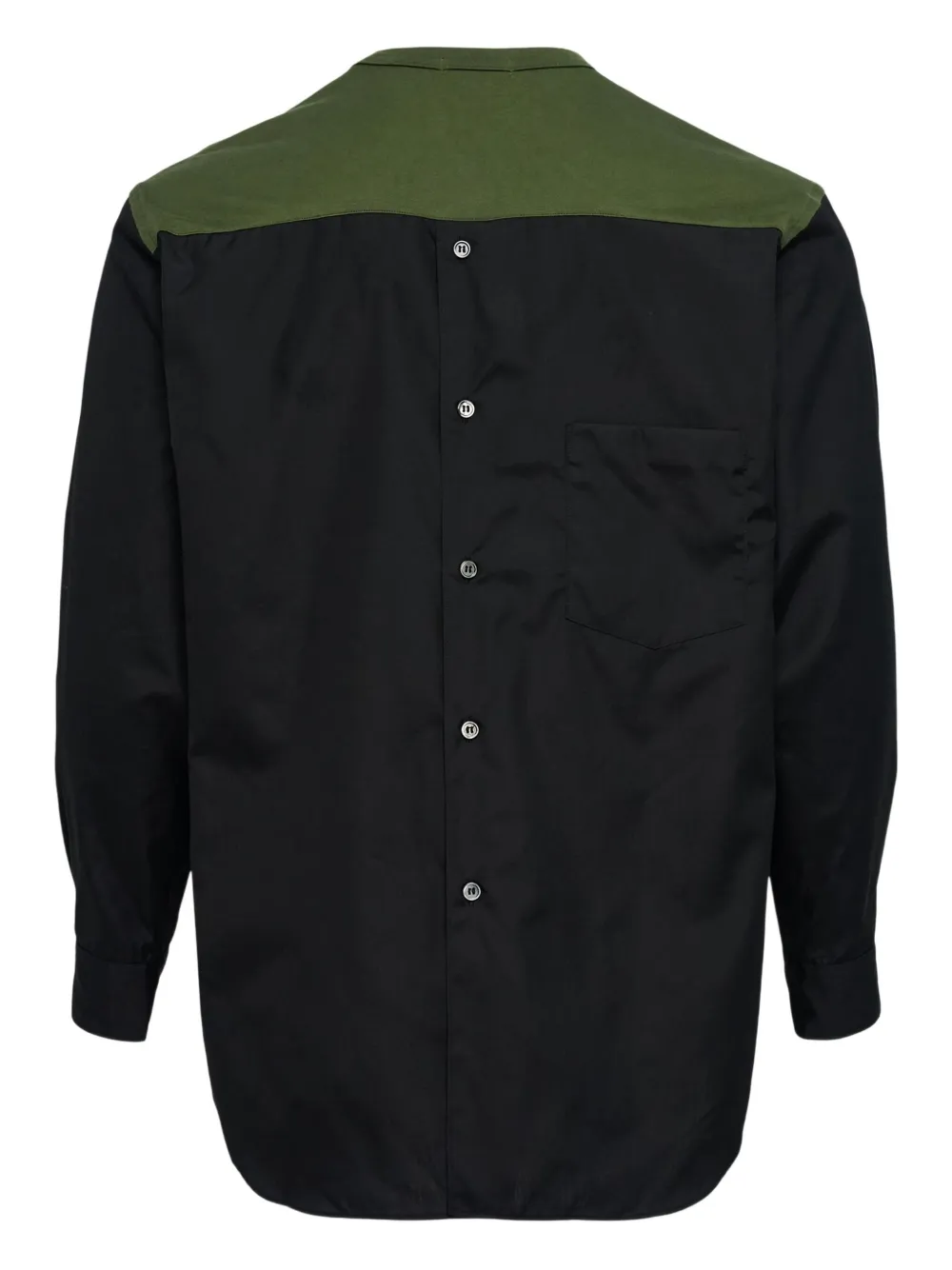 Comme des Garçons Homme Plus Overhemd met vlakken - Zwart