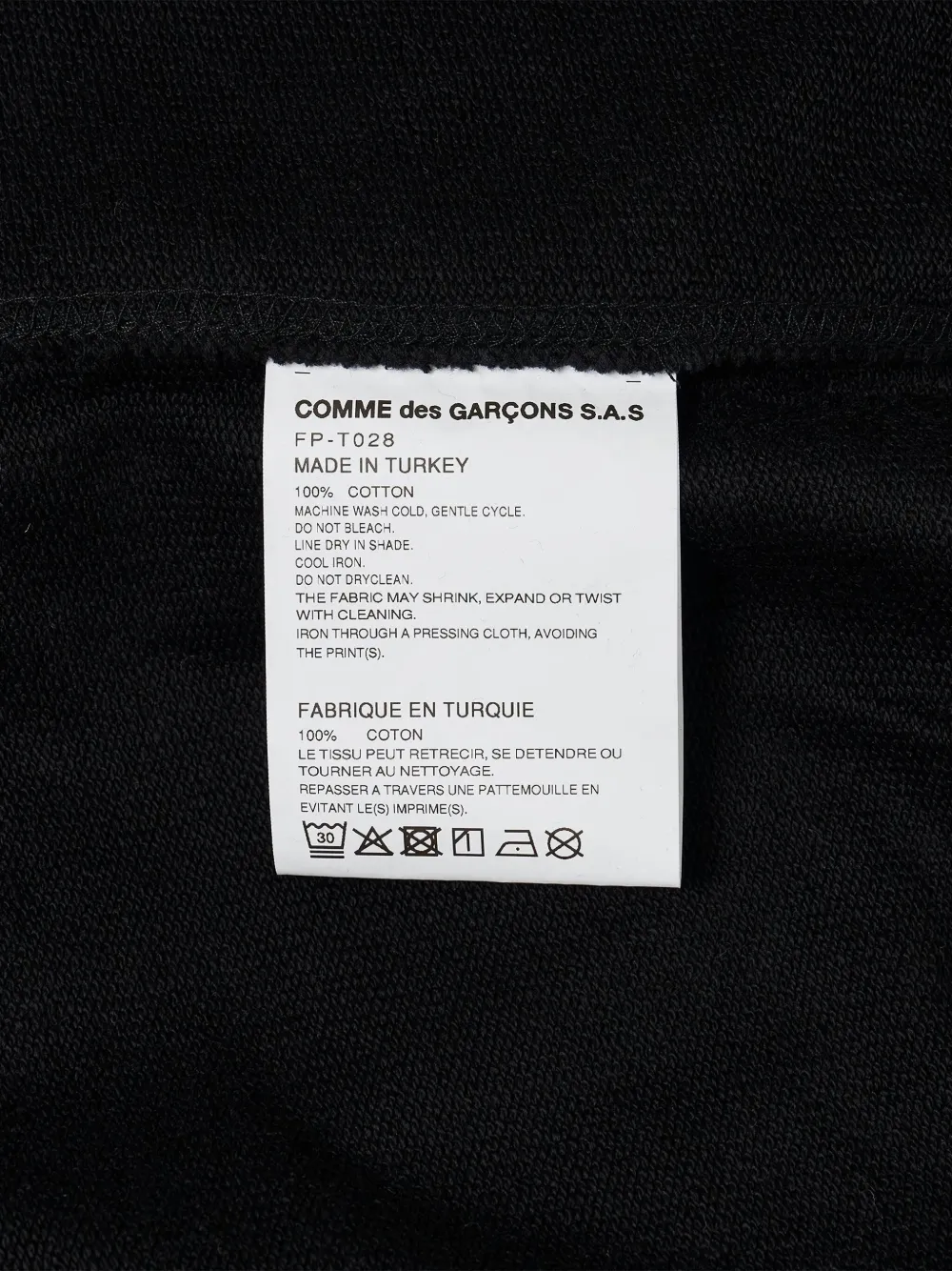 Comme Des Garçons Shirt Quad Sleeve hoodie Zwart