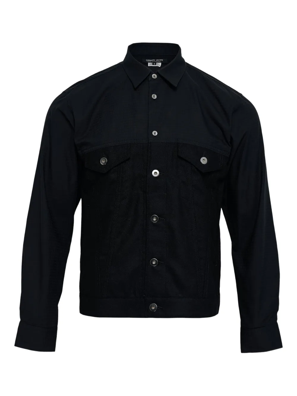 Comme des Garçons Homme Deux camisa con bolsillo con botones | negro | Image 1