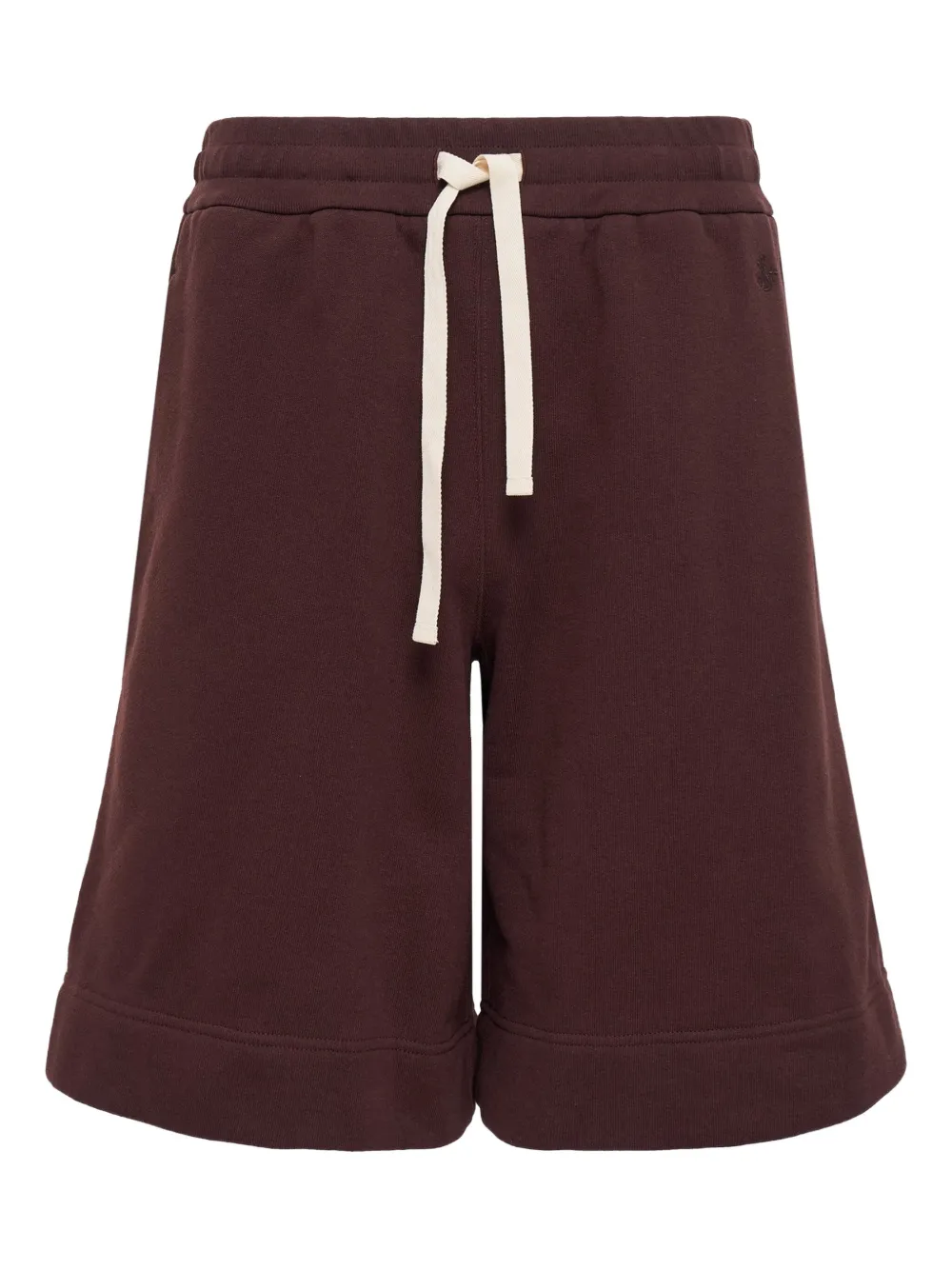 Jil Sander drawstring patch-pocket track shorts | Brown | Image 1